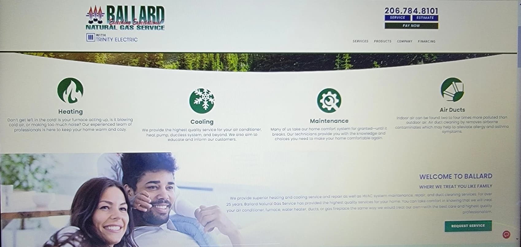 Ballard Natural Gas Service banner