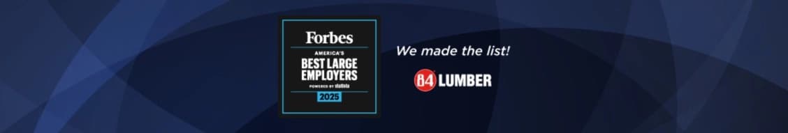 84 Lumber banner