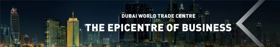Dubai World Trade Centre banner