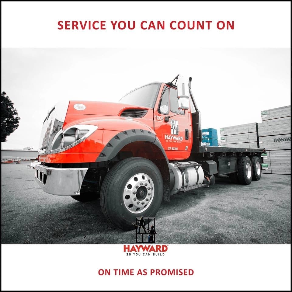Hayward Lumber banner