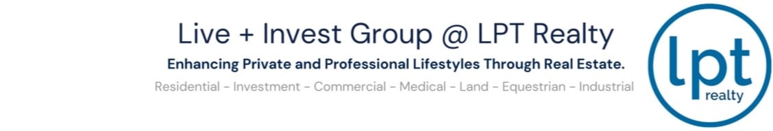live + invest group | powered by place | brokered by lpt realty banner