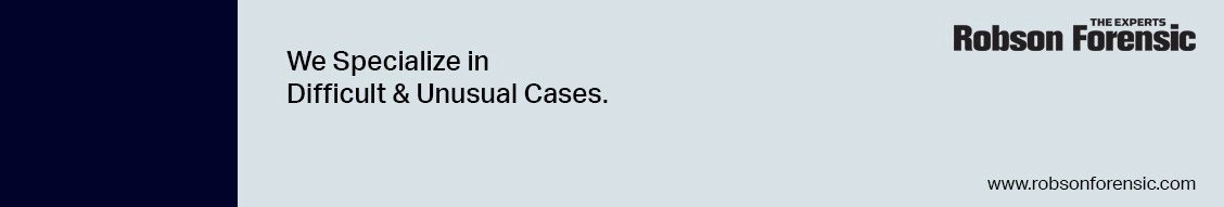 Robson Forensic, Inc. banner