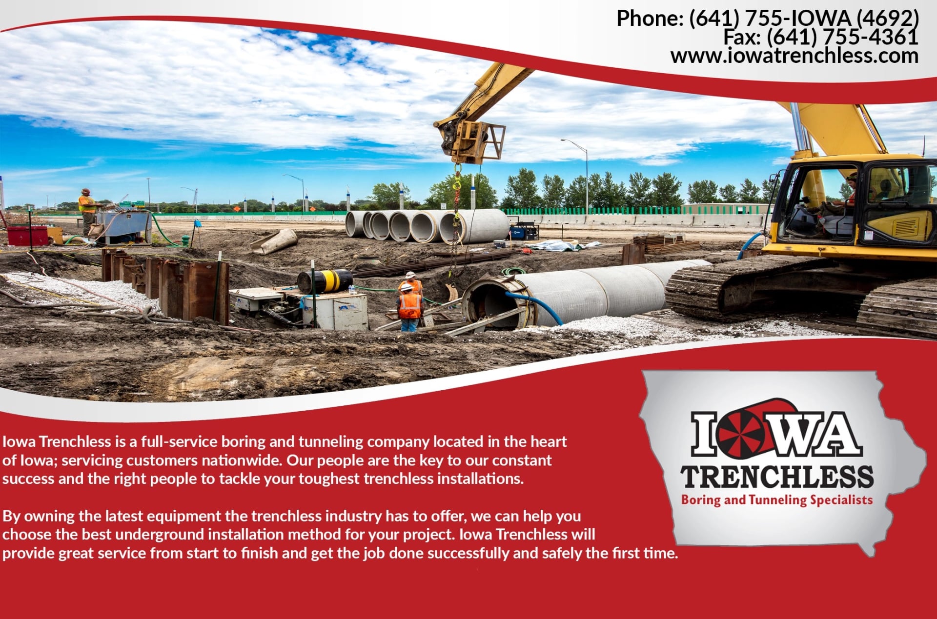 iowa trenchless banner