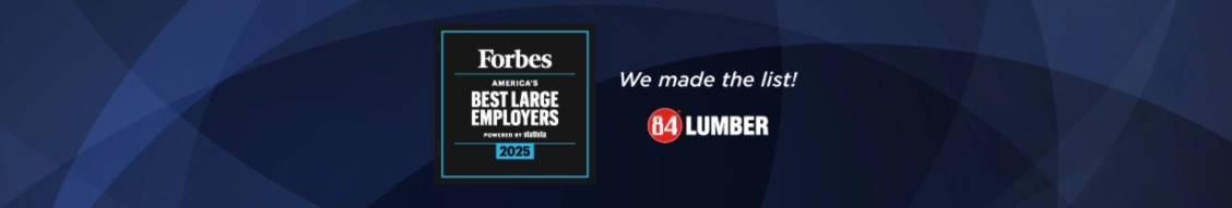 84 Lumber banner