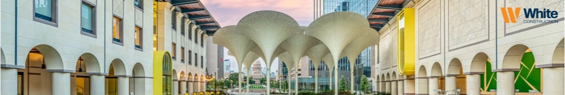 White Construction banner