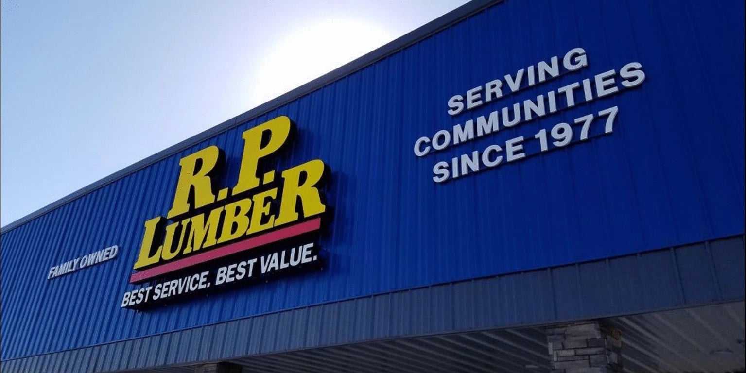 R.P. Lumber Company Inc. banner
