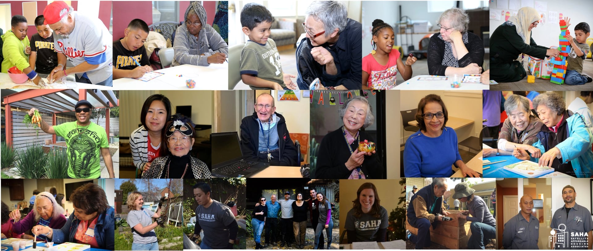 Satellite Affordable Housing Associates (Saha) banner