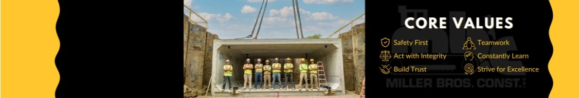 Miller Bros. Const., Inc. banner