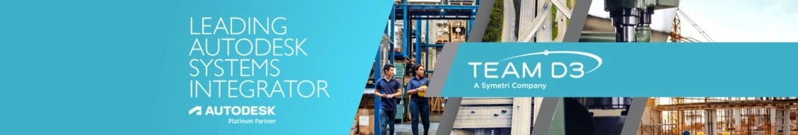 Team D3 A Symetri Company banner