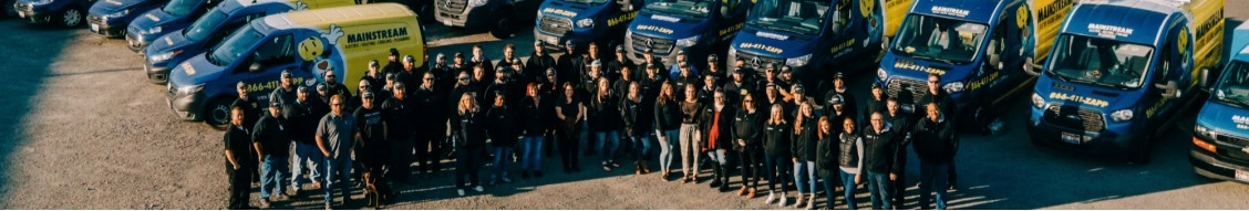 mainstream electric, heating, cooling, & plumbing banner