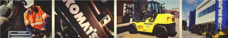 komatsu forklift australia banner