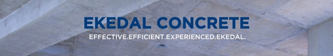 ekedal concrete, inc. banner