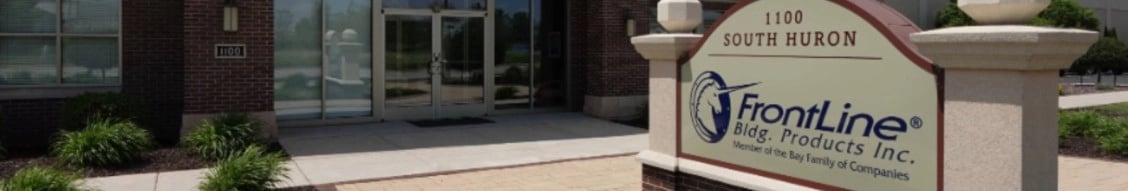 frontline® bldg. products inc. banner