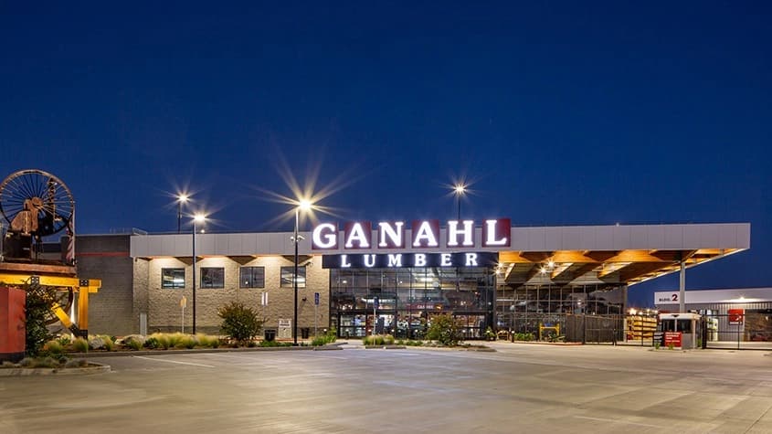 Ganahl Lumber banner