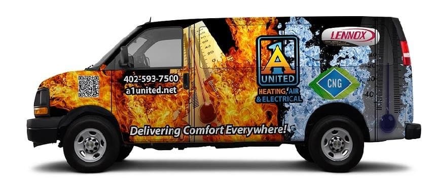 a-1 united heating, air & electrical banner