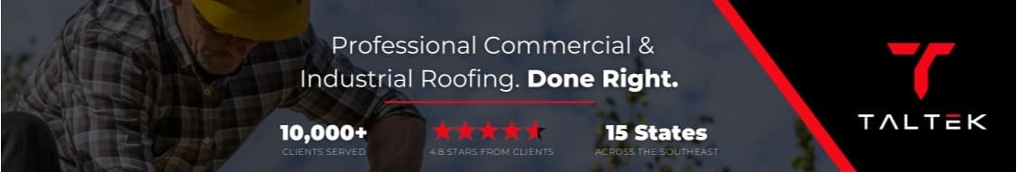 Taltek Commercial Roofing banner